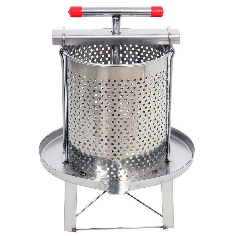 Stainless Steel Flat‑Mouth Honey and Wax Press – Robust, Easy‑Clean Press for Home and Commercial Use