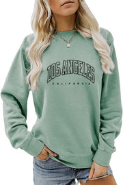 Minimalist Letter Print Women's Long Sleeve Pullover Sweatshirt