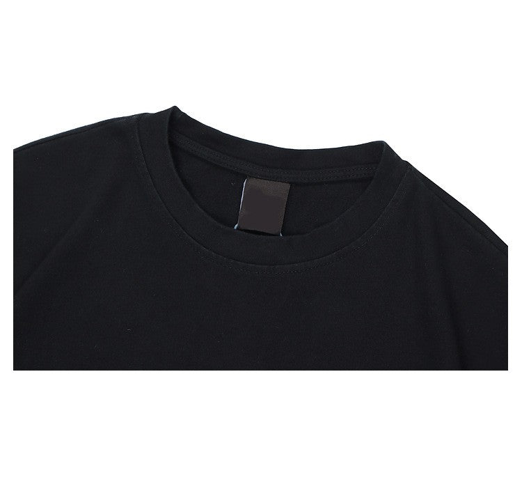 Women's Loose American Style Short-Sleeve Pullover Sweatshirt
