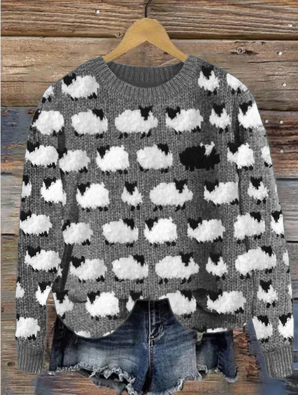 Festive Christmas Deer Couples Matching Sweater