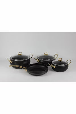 7-Piece Non-Stick Granite Cookware Set with Oven-Safe Handles
