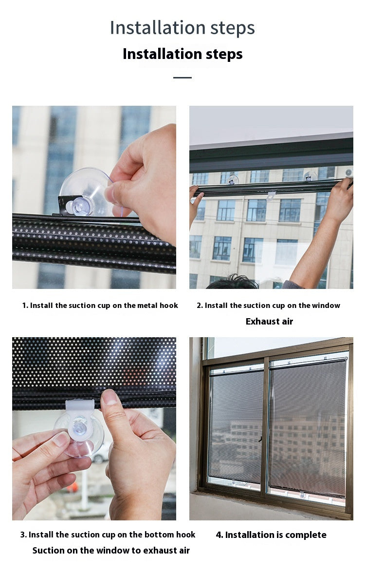 Household Window Sun Protection Punch-free Shading Balcony Shutter
