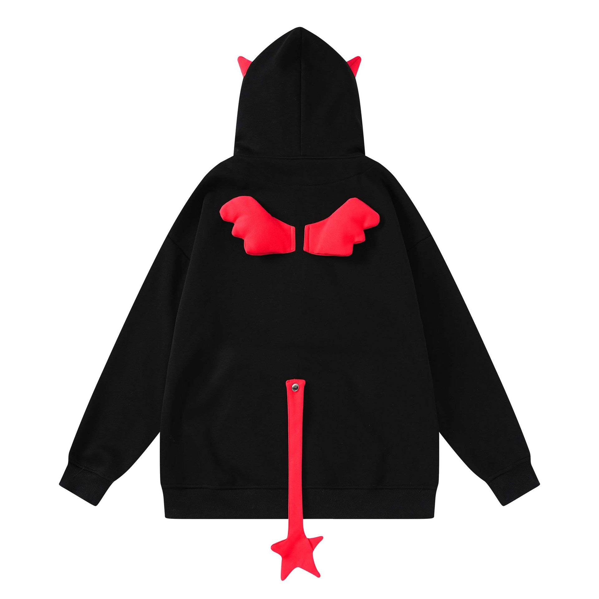 Cute Spider Embroidery Hooded Cardigan Sweater