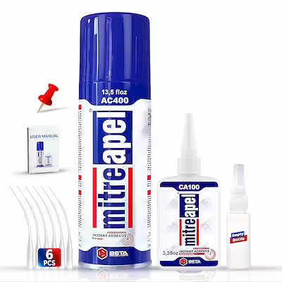Professional instant bonding cyanoacrylate adhesive kit