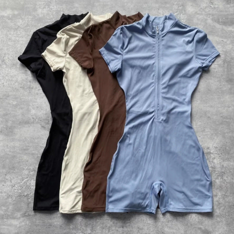 Women's Slim Fit Fitness & Dance Short Romper