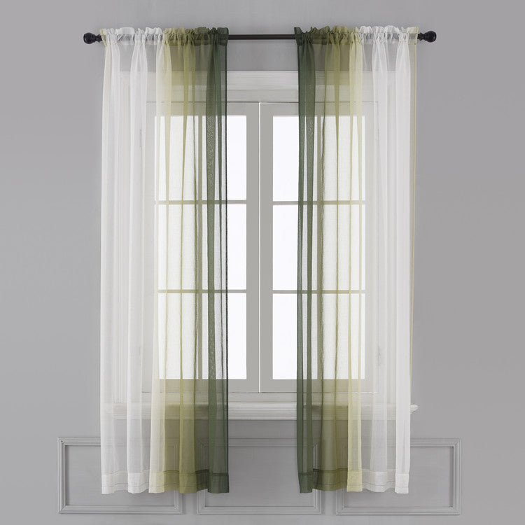 Left and Right Gradient Color Curtain Window Screen Finished Product