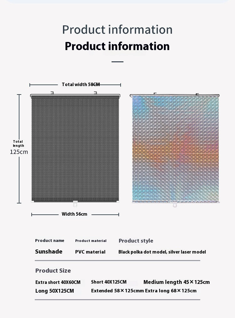 Household Window Sun Protection Punch-free Shading Balcony Shutter