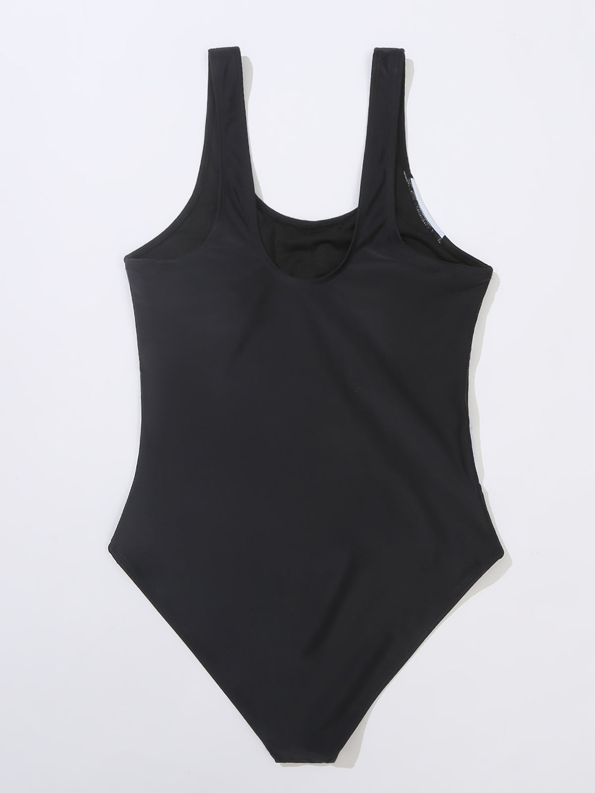 Colorblock High-Waist One-Piece Bikini