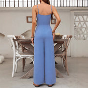 Stylish Breathable Women's Wide-Leg Jumpsuit