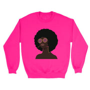 Trendy Cartoon Print Round Neck Casual Pullover Sweatshirt