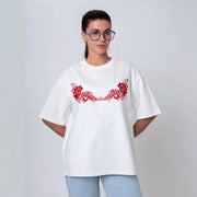 Retro‑Style Short‑Sleeve Tee with Playful Print – Trendy Casual Top