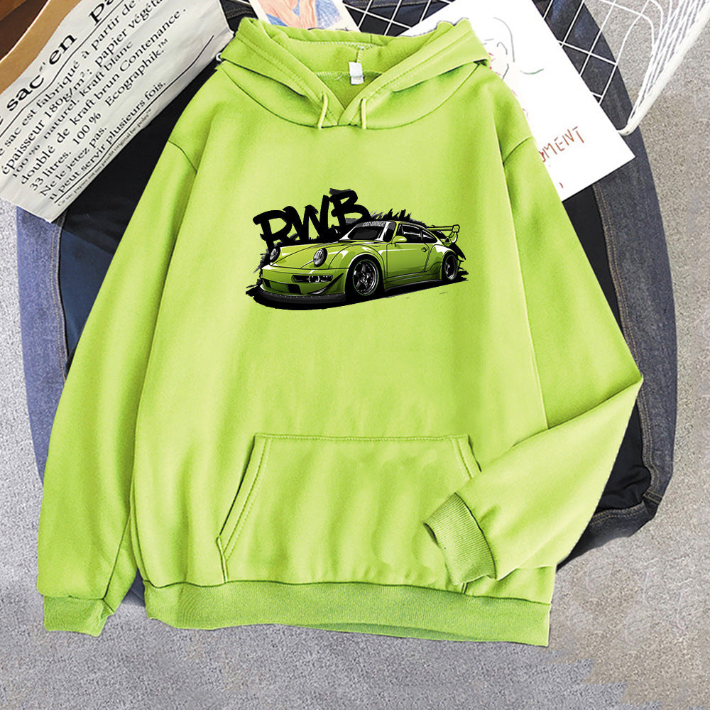 Initial D Porsche RWB Graphic Hoodie - Cozy Streetwear Sweatshirt