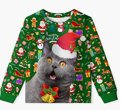 Men's Cute Animal Knit Pullover Sweatshirt
