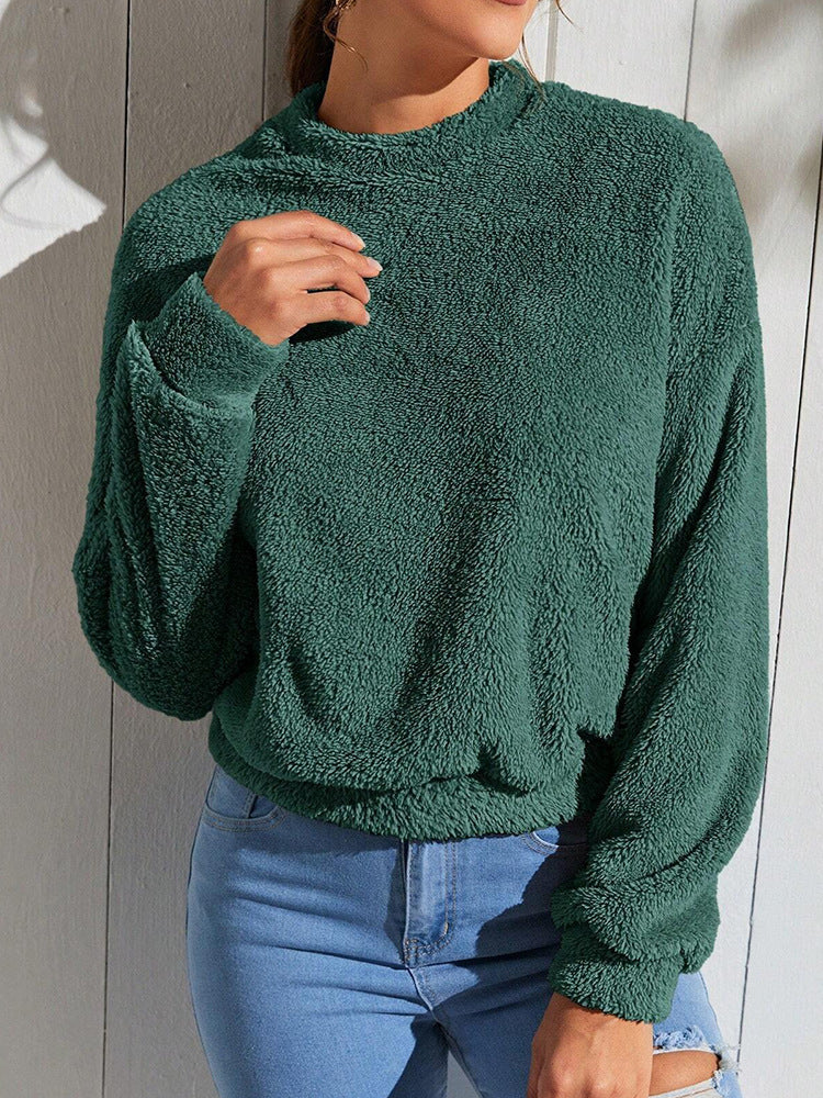 Cozy Double-Sided Velvet Loose Fleece Sweatshirt