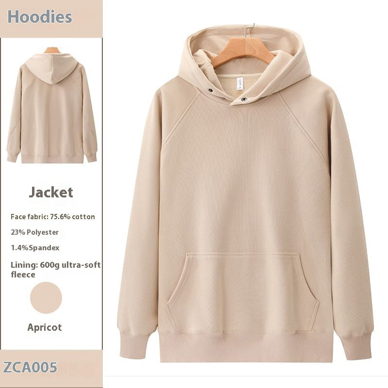 Men's Fleece Drop Shoulder Winter Hoodie