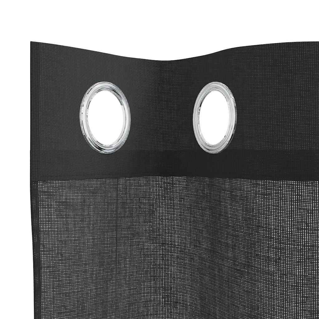 Voile Curtains with Eyelets, 2 Pcs.