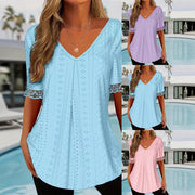 Soft V-Neck Pleated Tee – Slim Fit, Casual Vibe