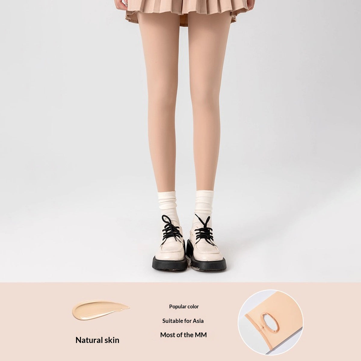 Anti-Slip Fleece-Lined Thick Tights for Ultimate Warmth