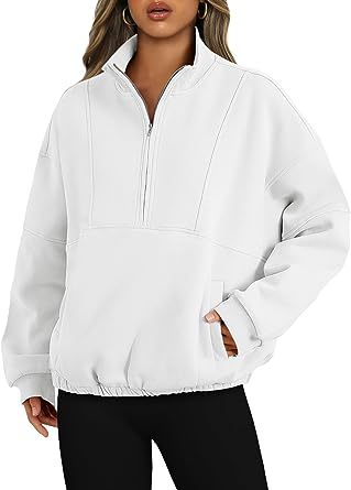 Women's Casual Zip Pocket Sports Sweater
