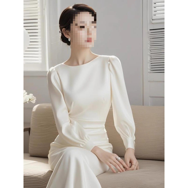 Elegant High-End Evening Gown with Cinched Waist