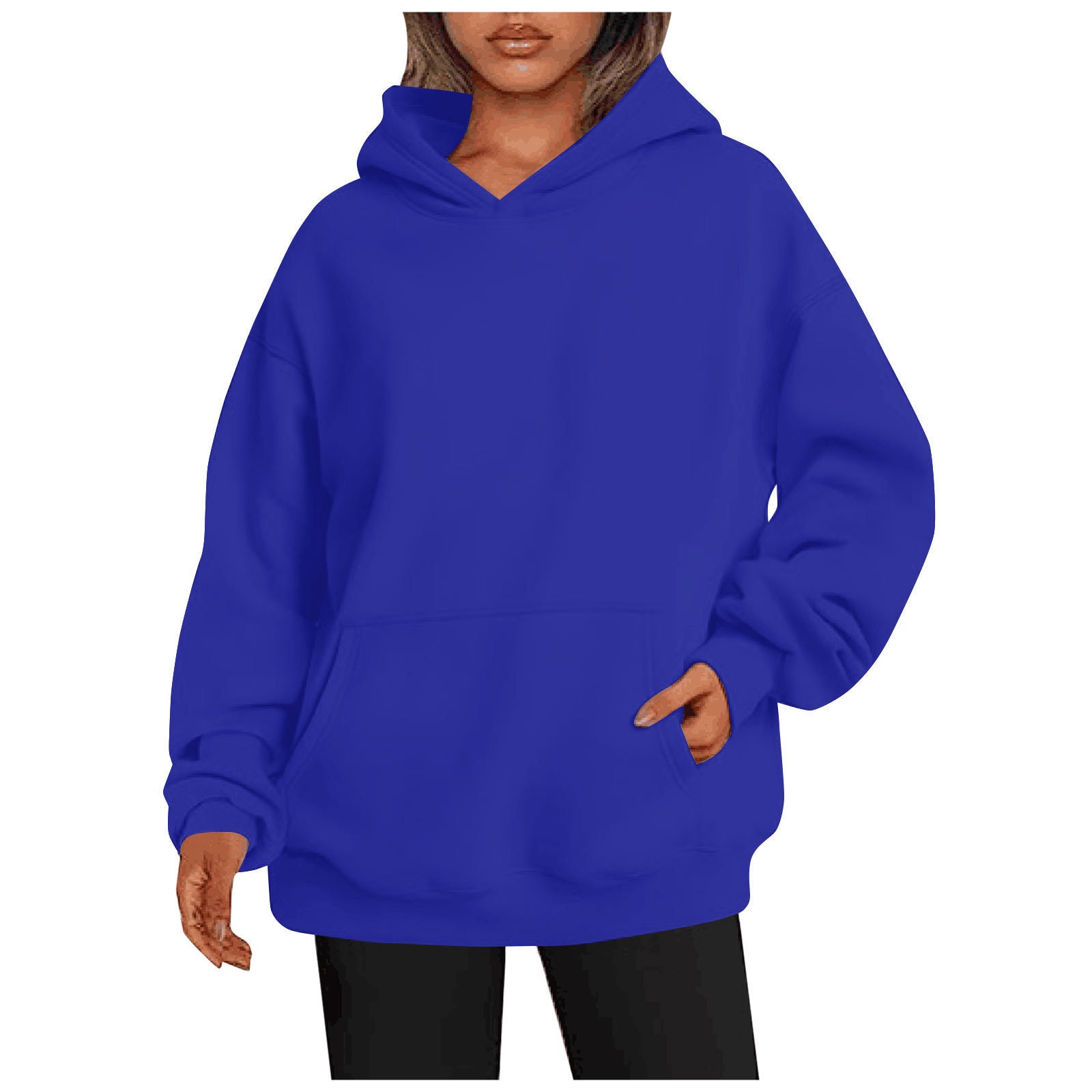 Oversized Hooded Sweatshirt with Pockets