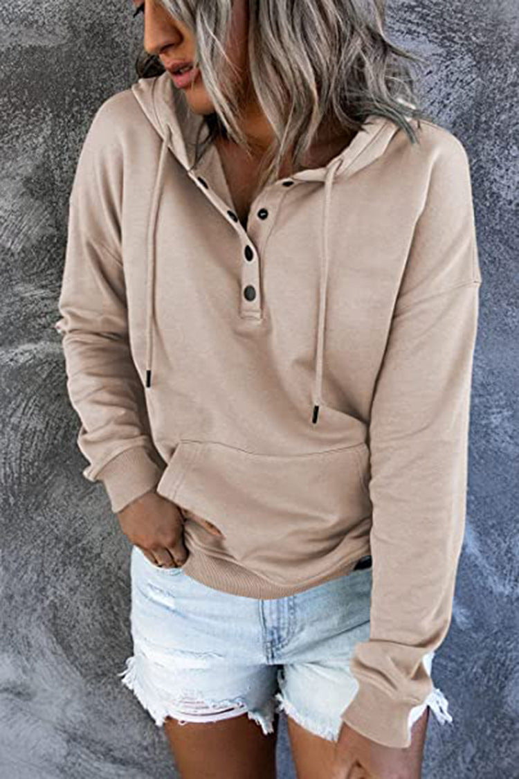 Women's Casual Hooded Sweatshirt with Pockets