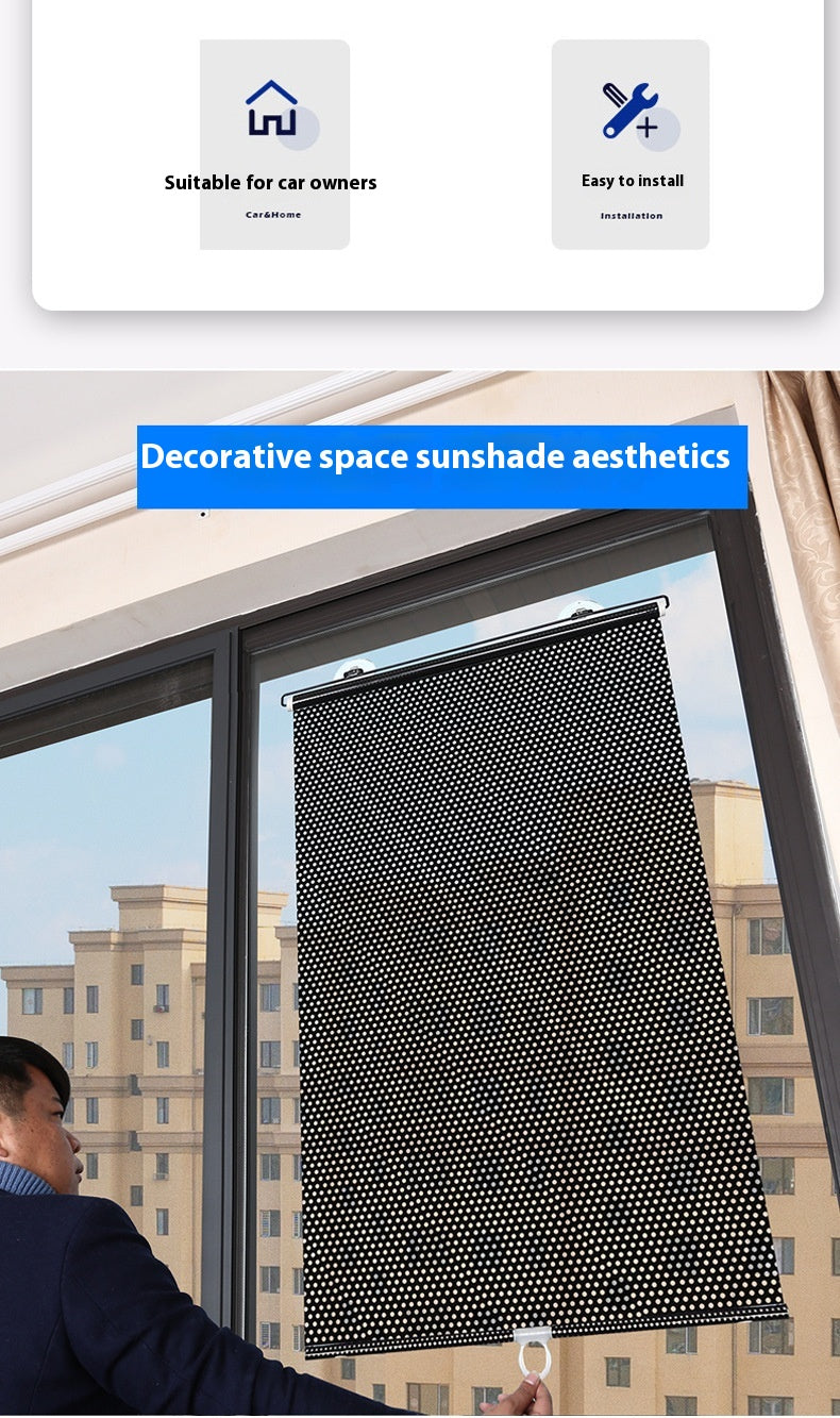 Household Window Sun Protection Punch-free Shading Balcony Shutter