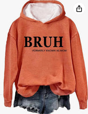 Women's Fashion Printed Casual Hooded Long Sleeve Sweater