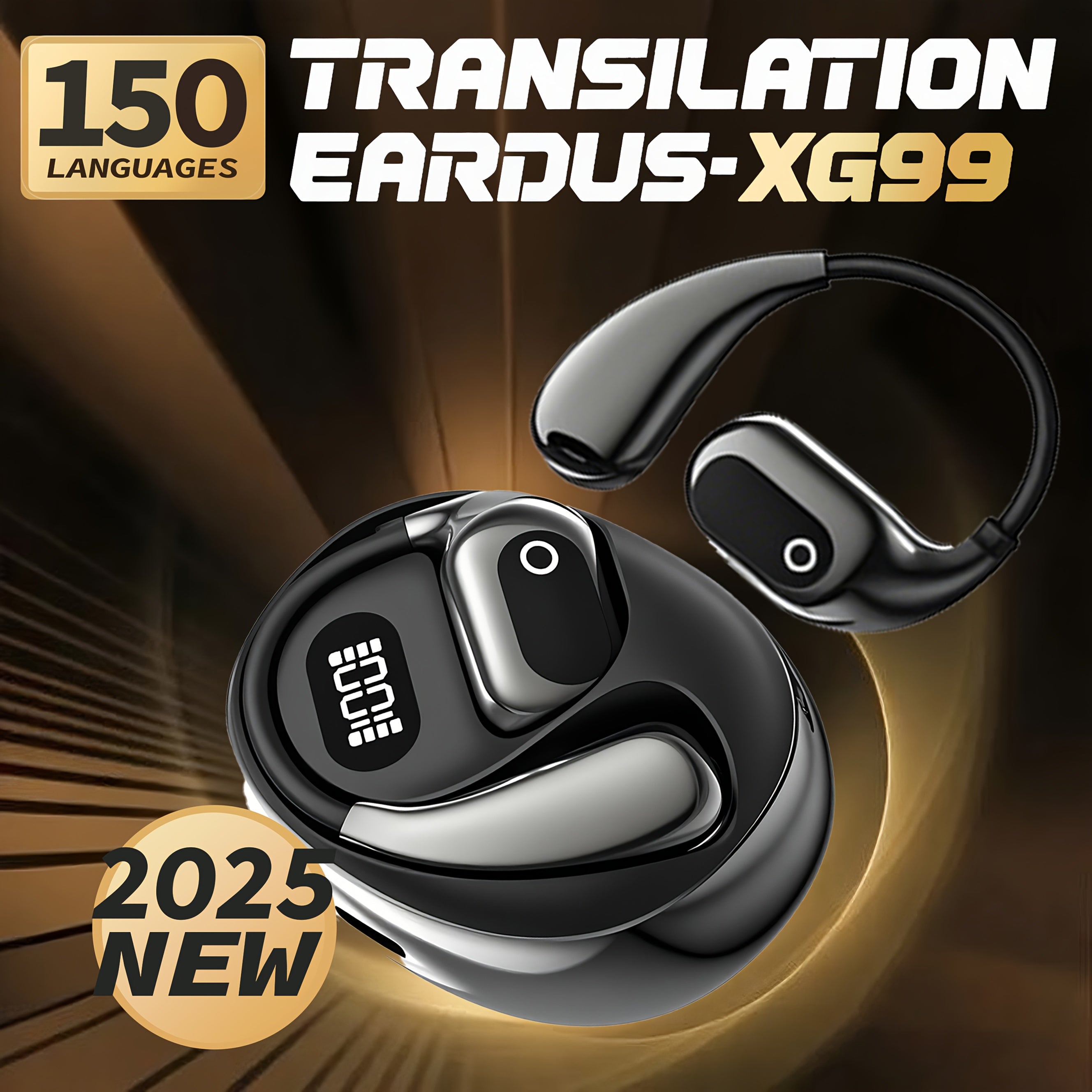 AI Language Translator Earbuds, OWS Real-Time 3-in-1 Translation Earbuds 150 Languages & Accents, Translation Device for Travel Business Learning, Bluetooth 5.0, Bluetooth Earbuds, Headphones, Audi...