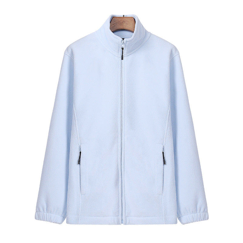 Warm Zip-Up Polar Fleece Winter Sports Sweater Coat