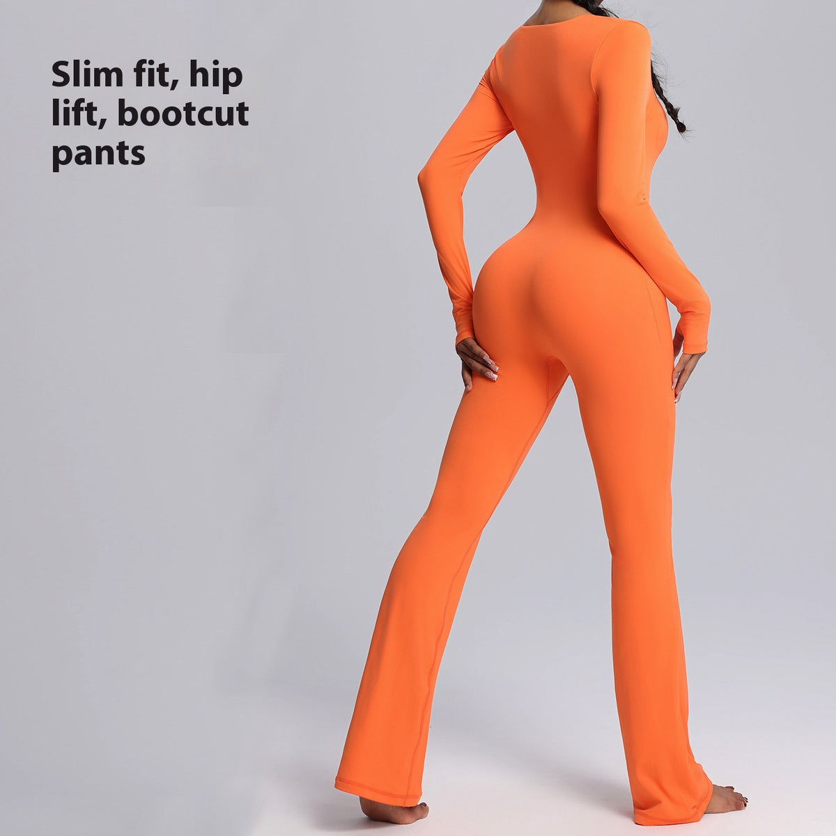 Women's Long Sleeve Yoga Jumpsuit | Seamless Activewear Romper
