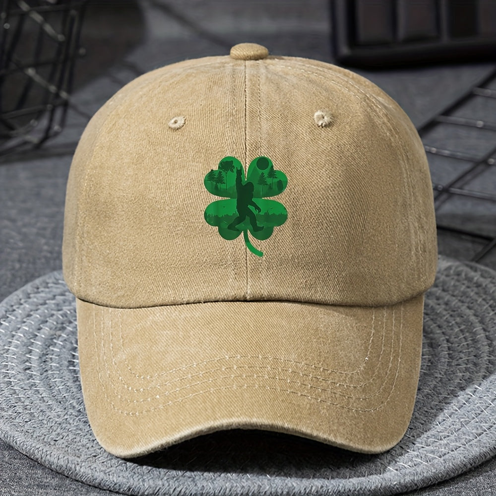 Youth Baseball Cap with St. Patrick’s Day Leprechaun Design, Adjustable Snapback, Breathable Stretch Fit – Machine Washable