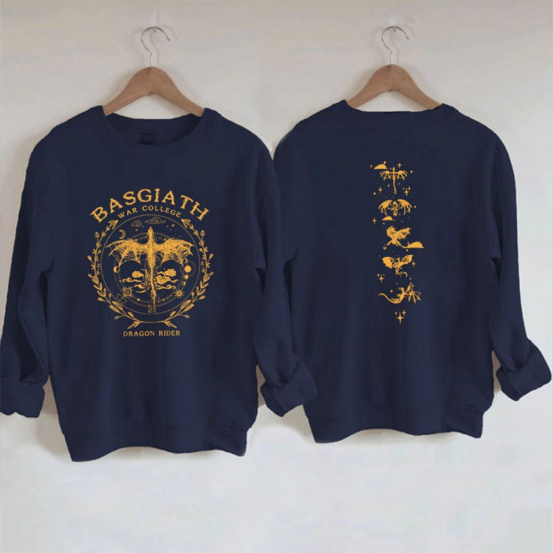 Gold Dragon Fourth Wing Fantasy Bookish Sweatshirt
