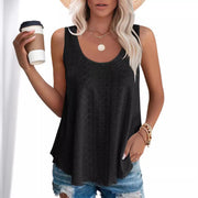 Loose-Fit Sleeveless Crew Neck T-Shirt – Effortless Comfort & Style
