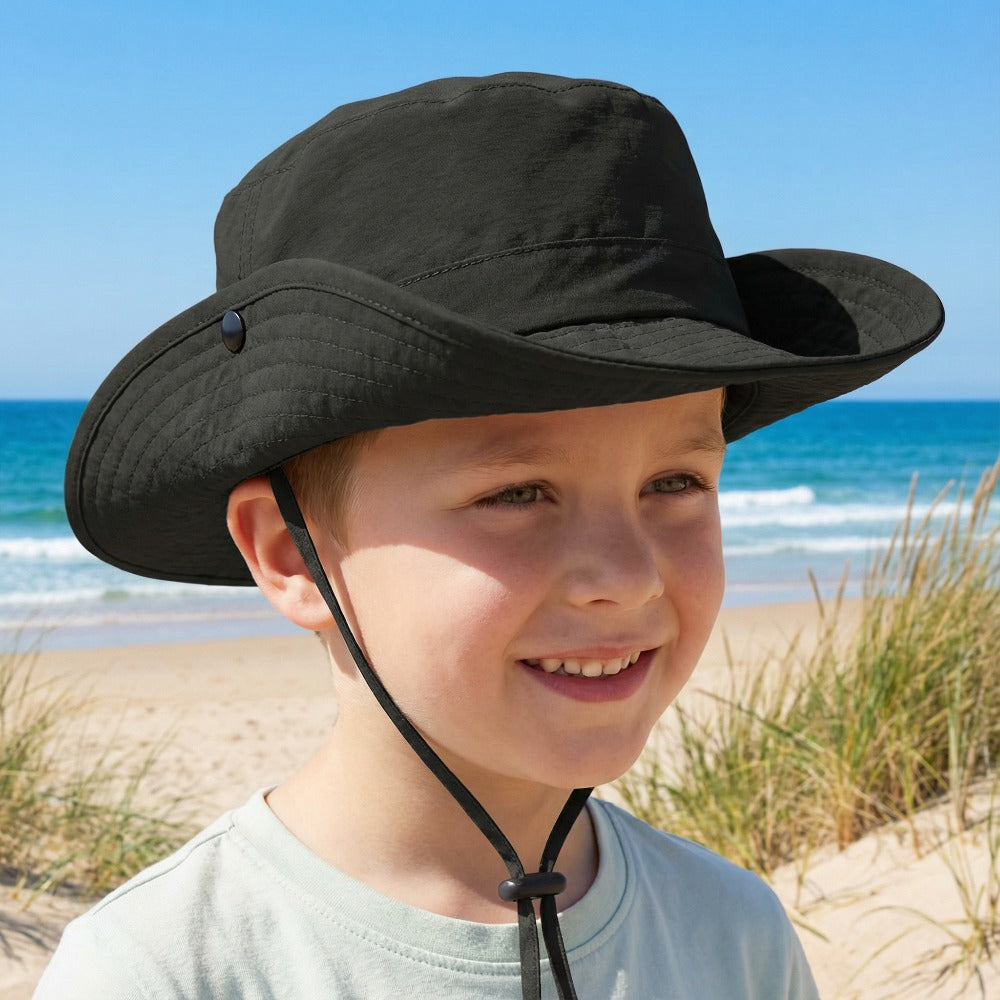 Foldable Sun Hat for Kids – Lightweight Adjustable Fisherman Cap (Ages 3‑8)
