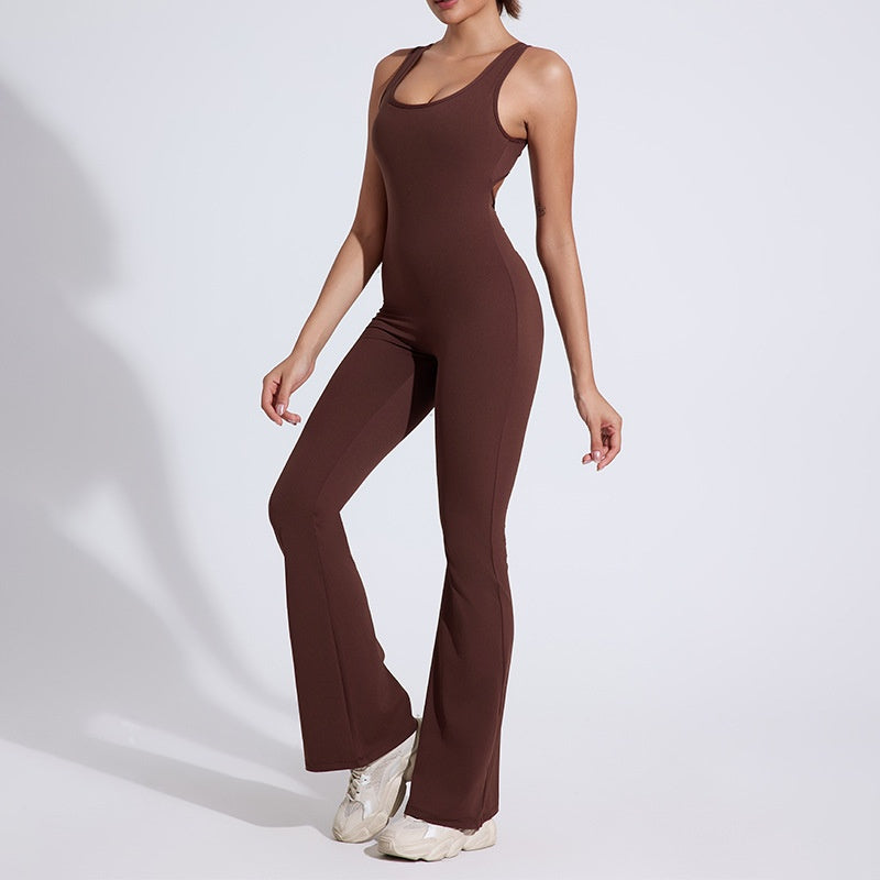 Nude-Feel One-Piece Yoga Romper & Hip Lift Jumpsuit