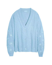 Cardigan Embroidery Xingx Loose and Idle Dinified Sweater