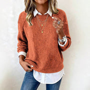 Fallwinter Long-sleeve Crew-neck Casual Sweater