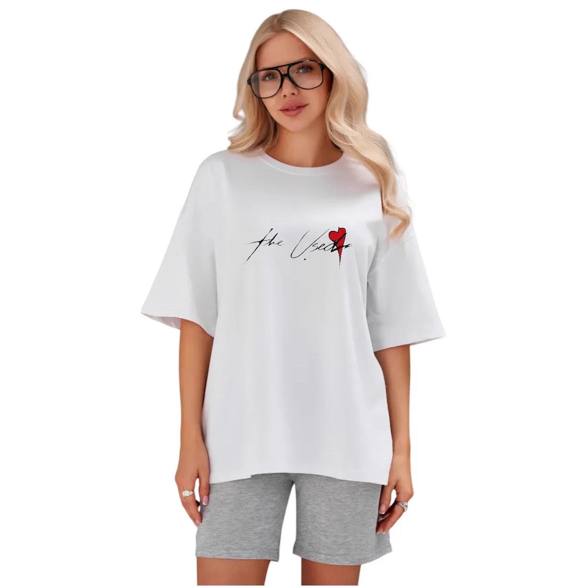 Minimalist Letter Print Short Sleeve Top – Effortless Streetwear Style