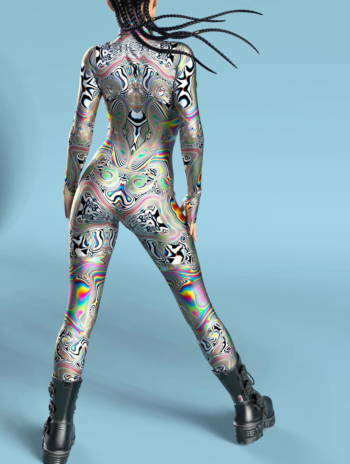 Video Game Pattern Digital Printing Cosplay Cosplay Clothes Tight Jumpsuit