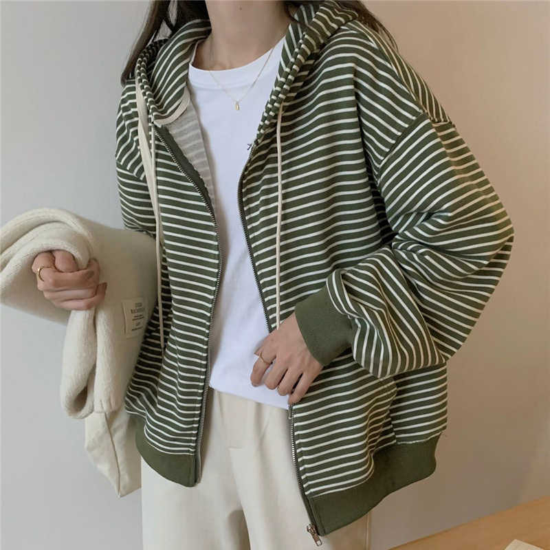 New Versatile Loose Slimming Stripes Top