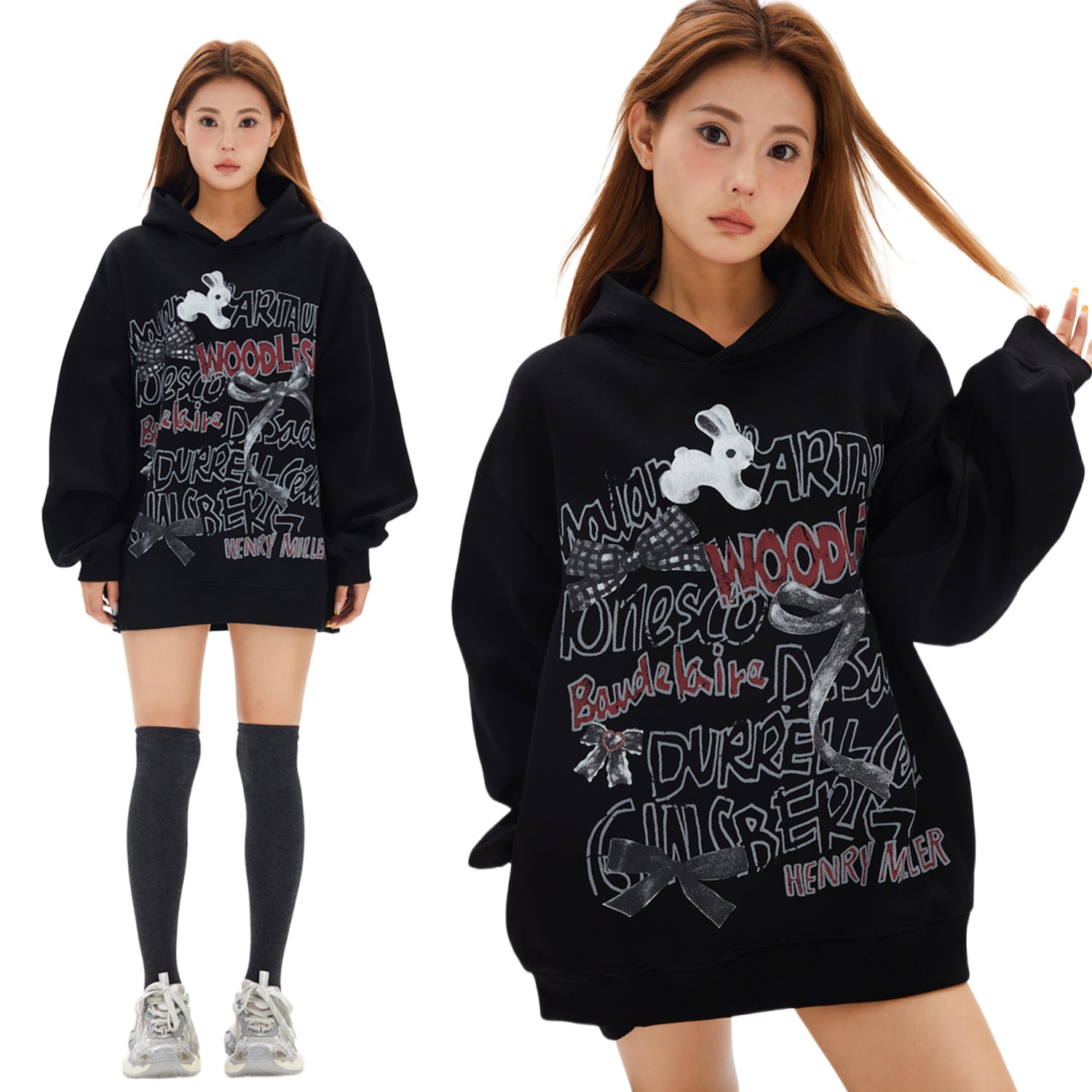 Women's Retro Thickened Hooded Sweatshirt