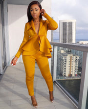 Women's Jumpsuit Coat Shorts Suit Set