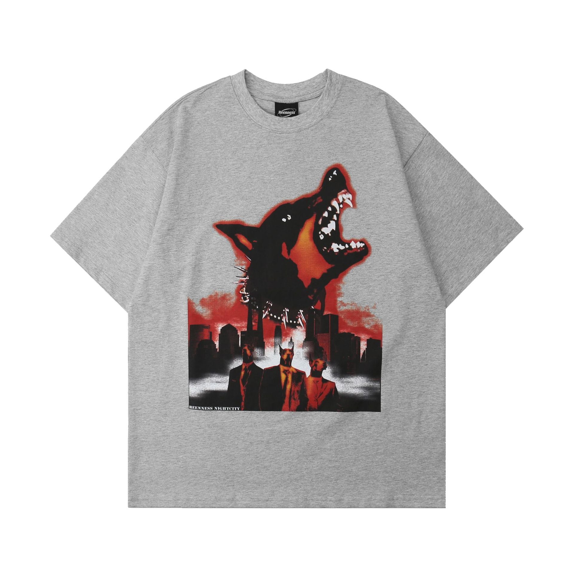 Streetwear Dog Graphic Men's Short Sleeve Tee