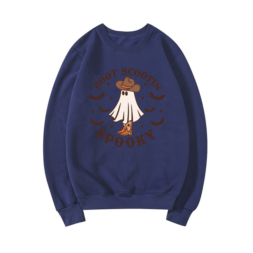Boot Scootin Spooky Cowboy Ghost Halloween Hoodie