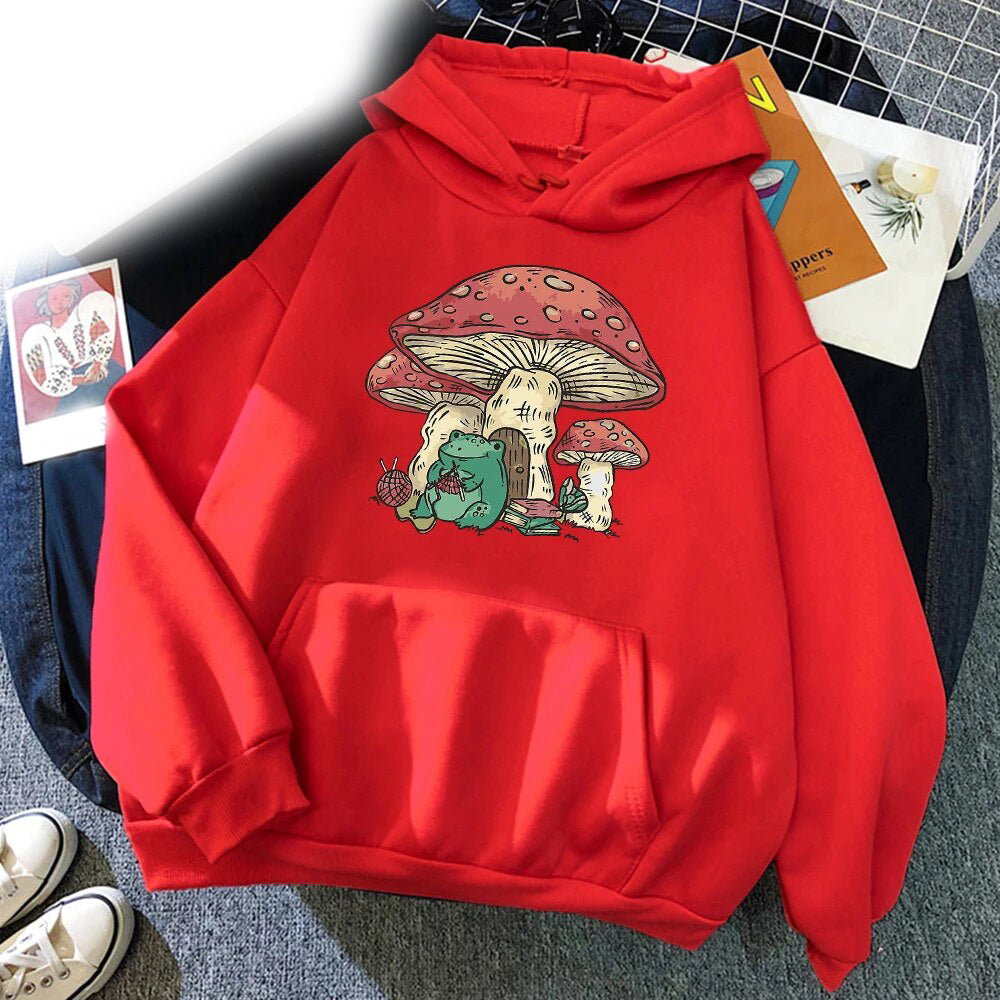 Cozy Letter Print Kangaroo Pocket Drawstring Hoodie