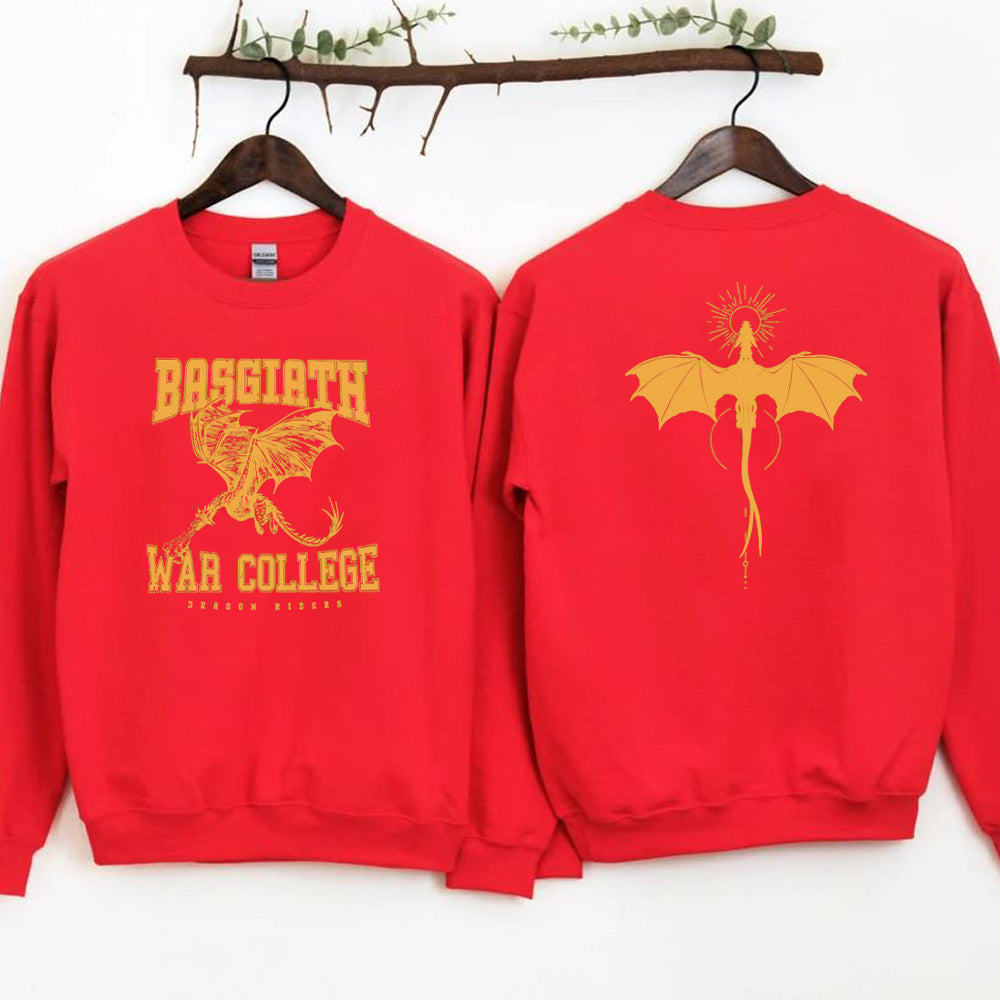 Vintage Fourth Wing Dragon Rider 2-Side Print Sweatshirt