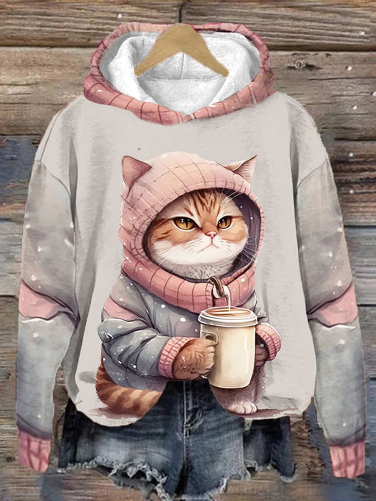 Vibrant 3D Digital Print Streetwear Hoodie