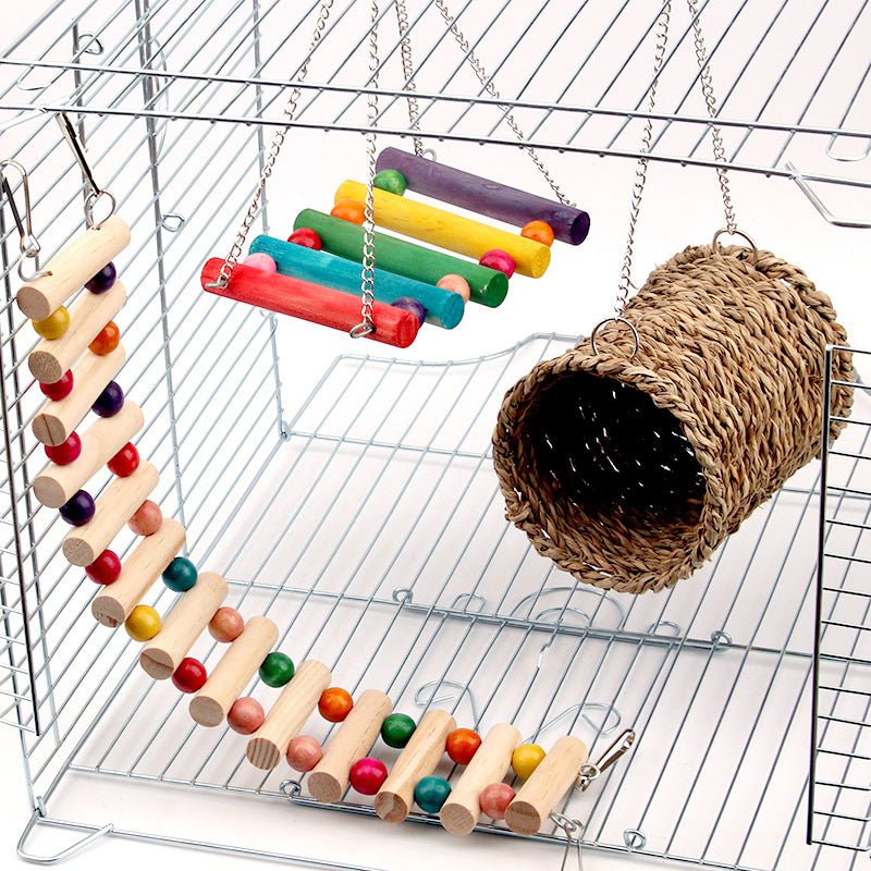 Parrot Swing and Climbing Ladder Toy
