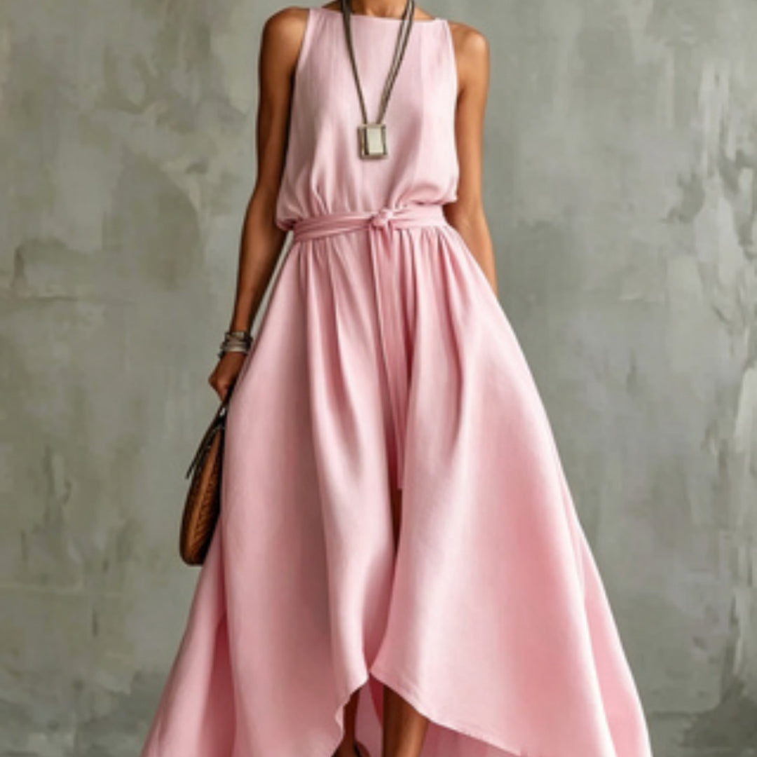 Effortless Style Loose-fit Solid Color Dress
